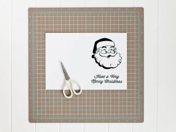 Printable Santa Christmas Card Template Printable Santa Christmas Card Template
