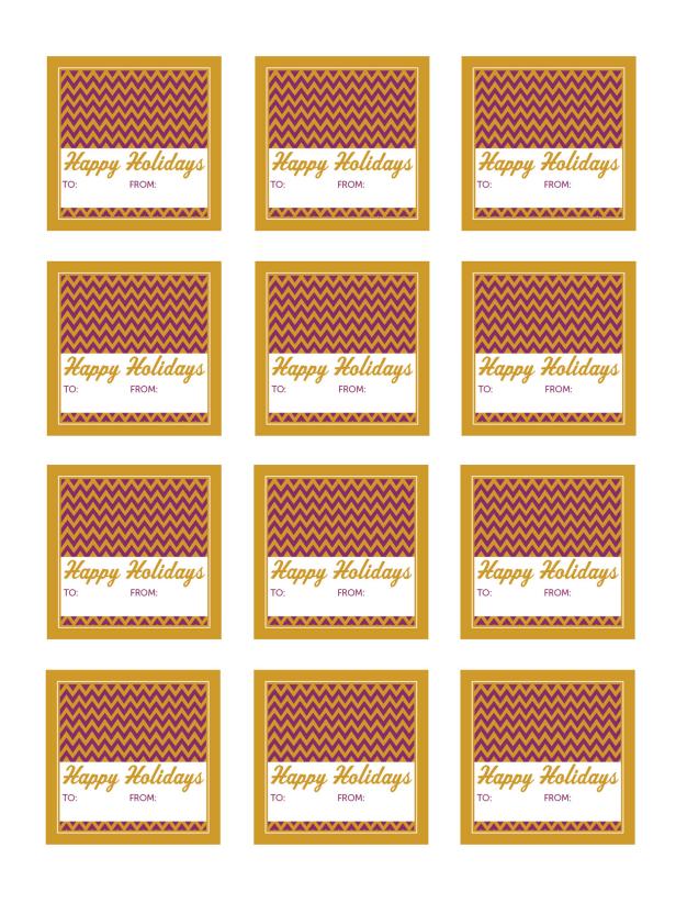 Download Holiday Gift Tags From HGTV Magazine HGTV