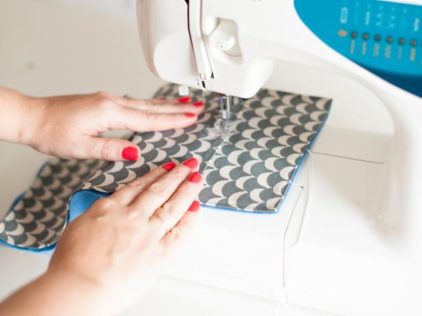 Sew the top 1/8" from the edge of the felt