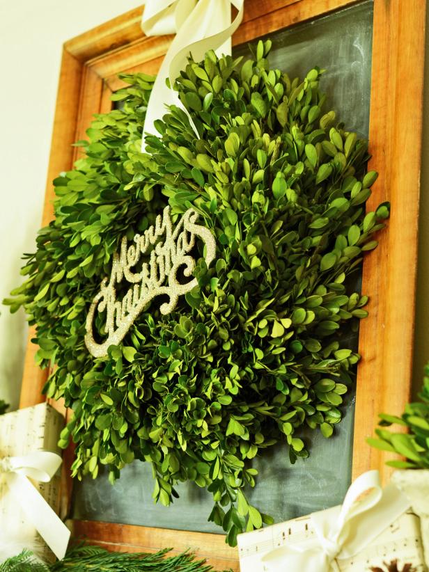 Why settle for plastic evergreen wreaths or natural greens that will dry out in a few weeks? A preserved boxwood wreath will keep its good looks throughout the holidays and beyond.