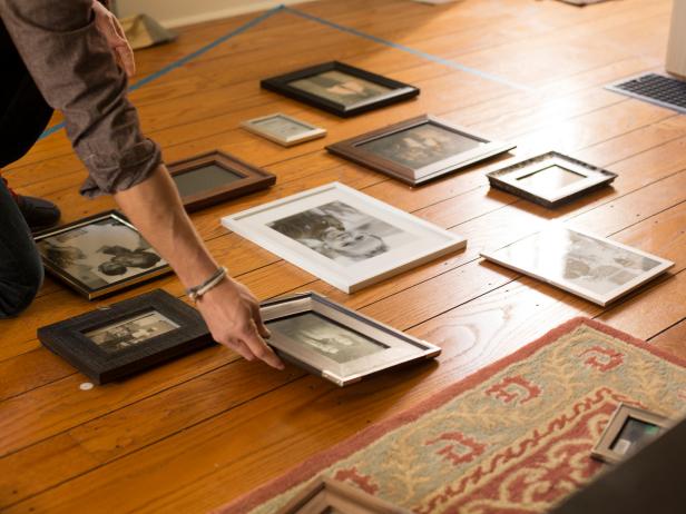 Place the Frames in Taped Area
