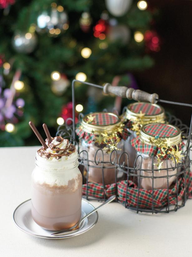 Homemade Jar of Hazelnut Hot Cocoa Ingredients Homemade Jar of Hazelnut Hot Cocoa Ingredients