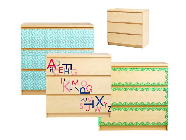 Customize Drawers With Easy-stick Contact Paper Customize Drawers With Easy-stick Contact Paper