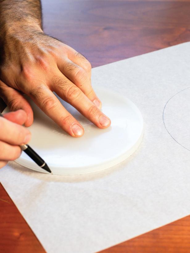 Drawing Disk Circles for Meringue Meringue Disks for Holiday Cranberry Dessert
