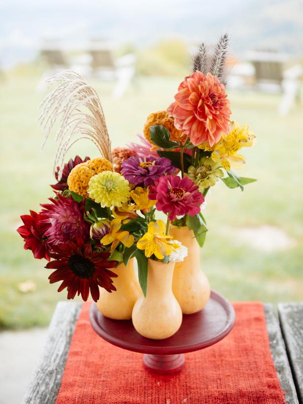 Turn a Butternut Squash into a Fall Centerpiece