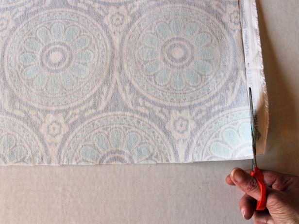 Use sharp scissors to cut off any excess selvage or interfacing.