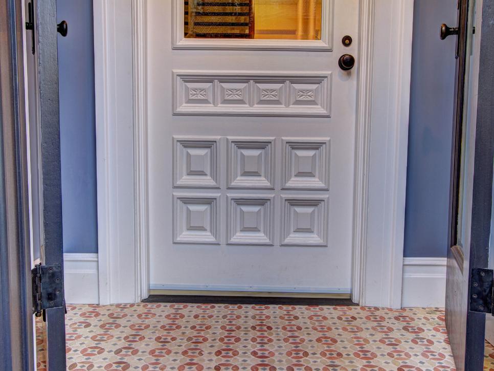 A Mosaic Floor in an Entryway