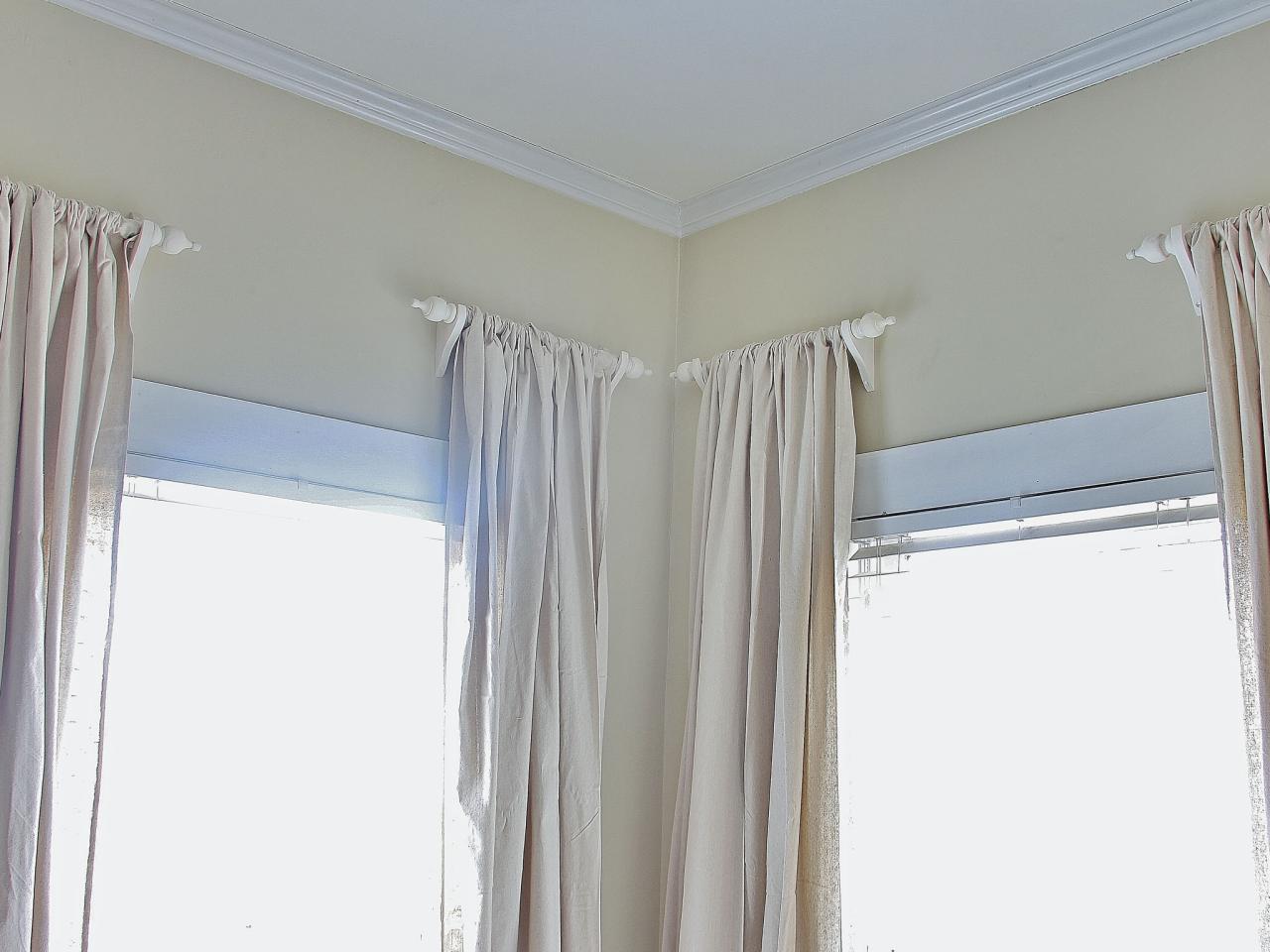 DIY Window Curtains From Canvas or Dropcloth DIY Network Blog Made