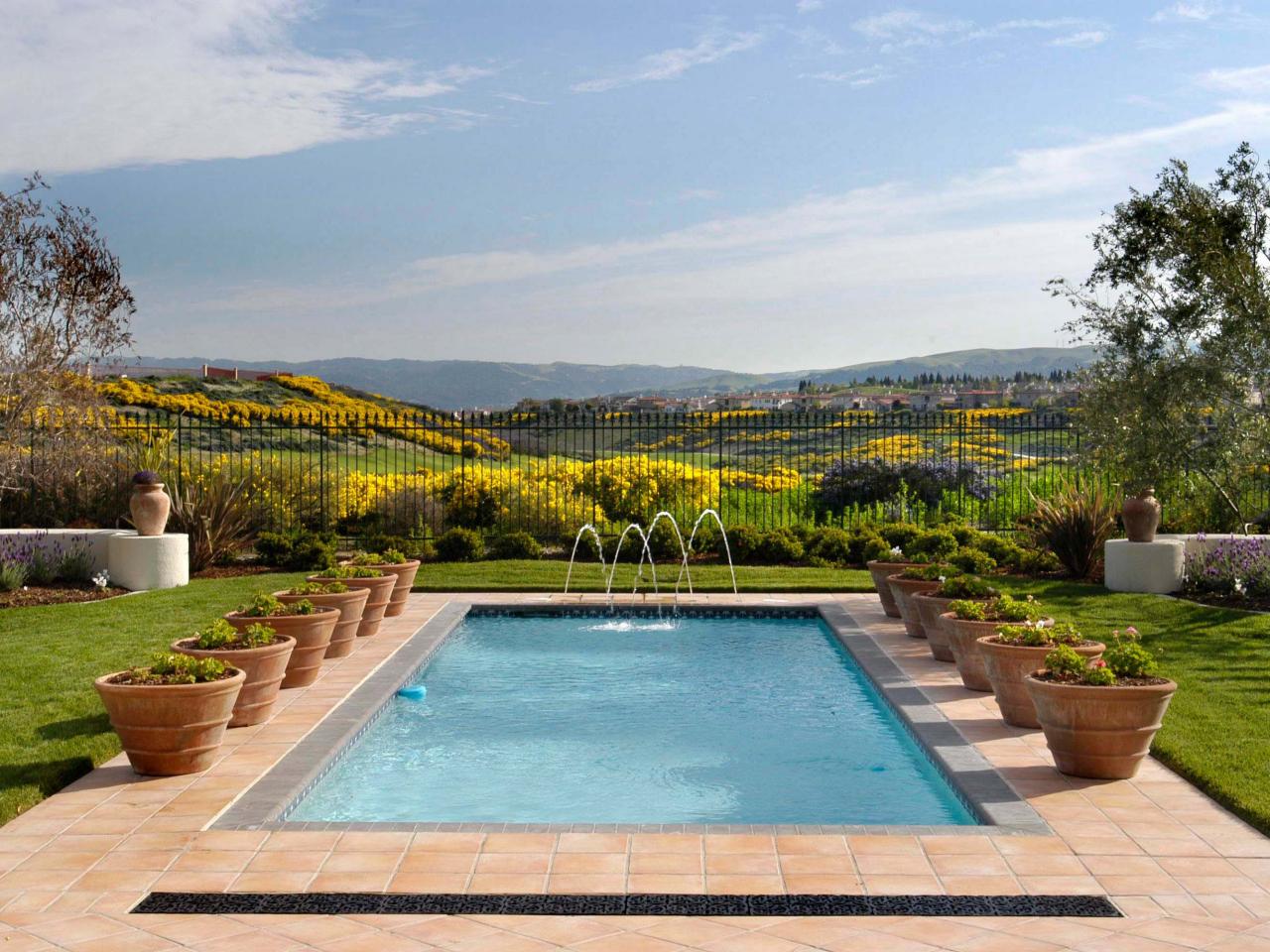 luxury rectangular pools