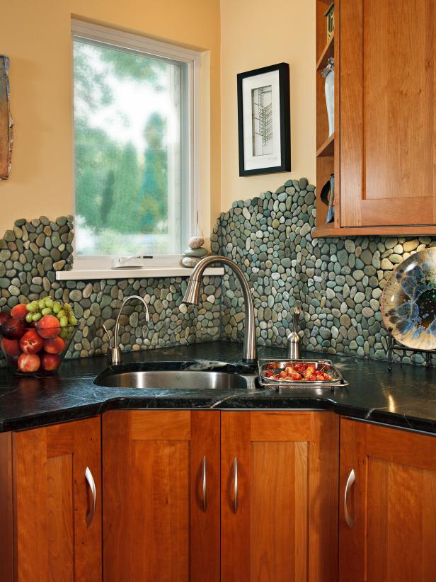 River Rock Kitchen Backsplash River Rock Kitchen Backsplash