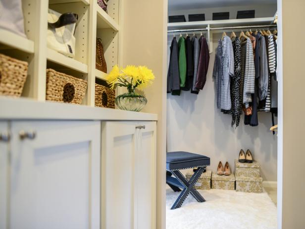 Custom Closet With Open Storage Custom Closet With Open Storage