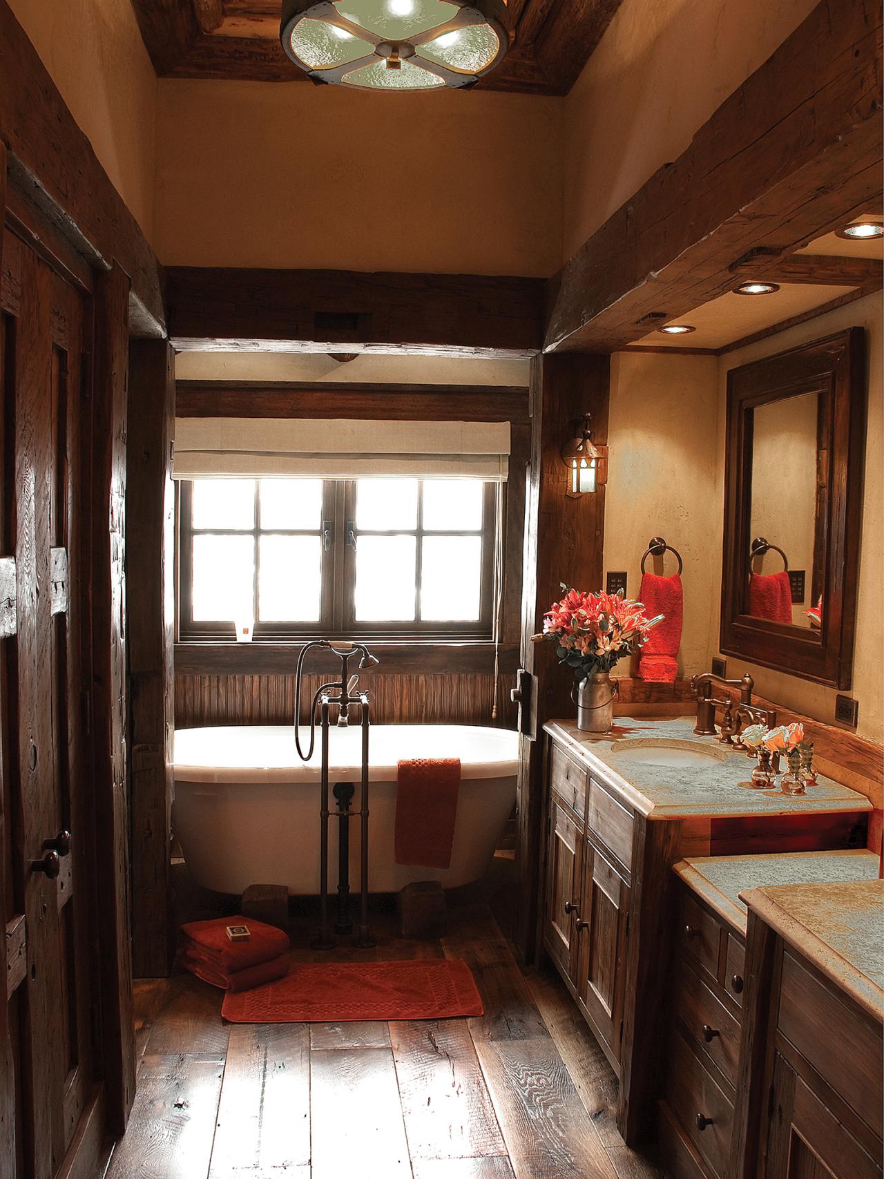 Rustic Bathroom Decor Ideas & Tips From HGTV