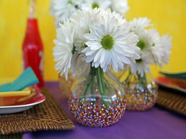 Confetti-Dotted Vases Confetti-Dotted Vases