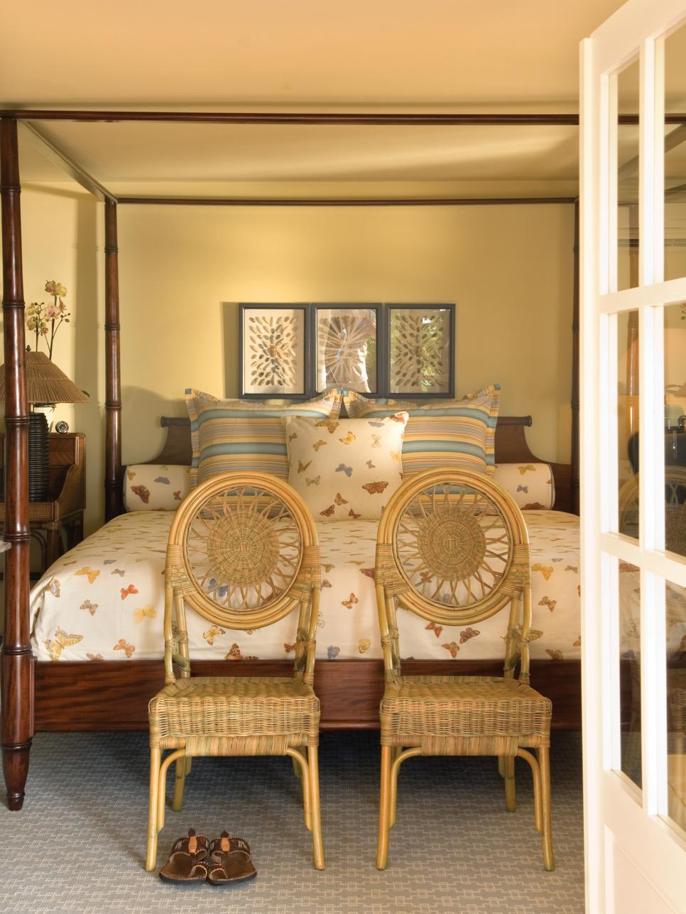Neutral Bedroom With Four Poster Bed