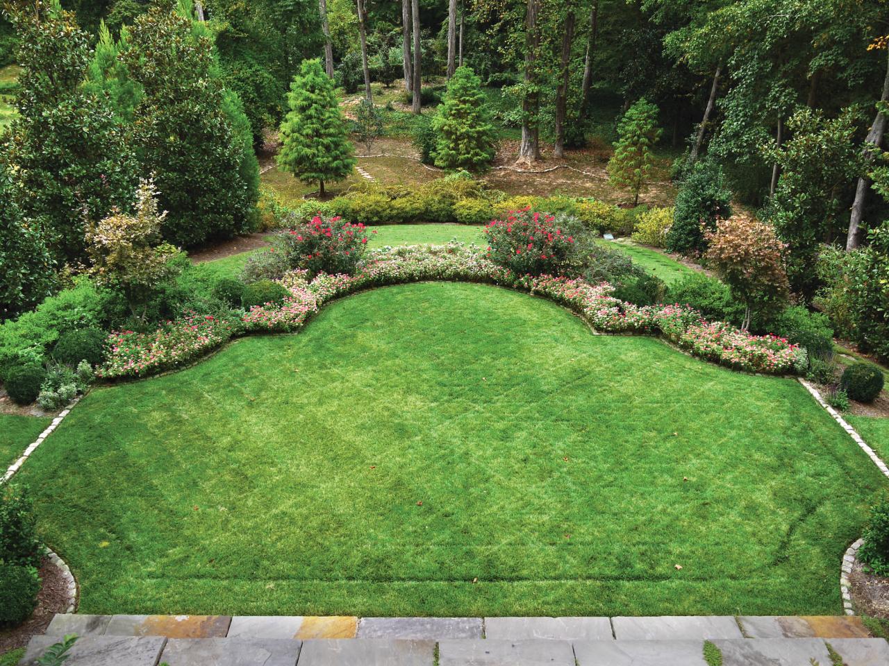 Elegant Yard With Decorative Landscape Edging | HGTV