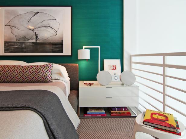 Modern Teal Loft Bedroom Modern Teal Loft Bedroom