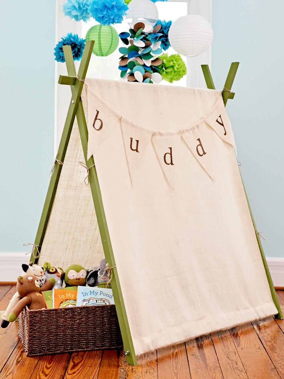 Canvas Tent in Boy's Room