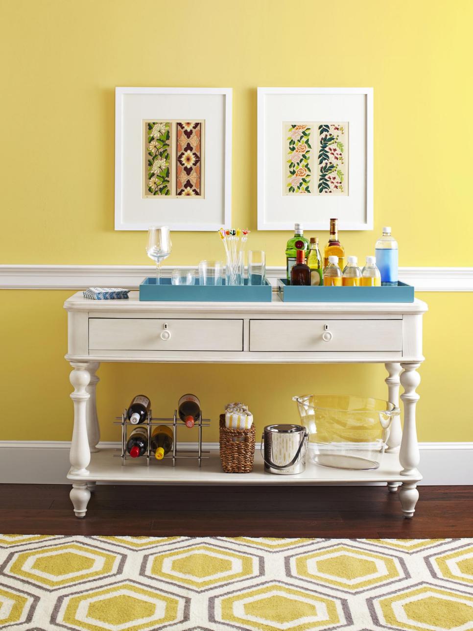 Decorating Ideas One Table Done Four Ways Hgtv regarding Console Tables Ideas