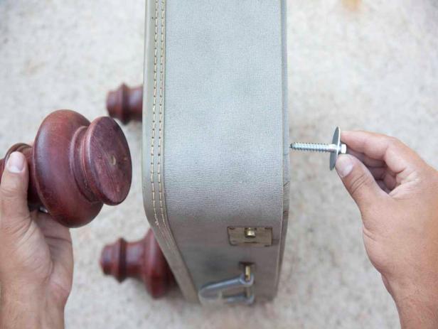 Adding Lag Bolt to Suitcase