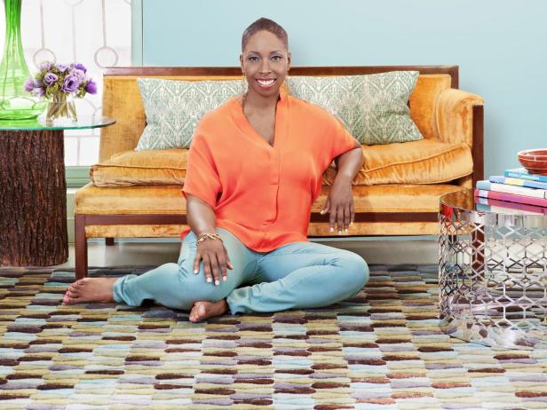 Marlene Barnett in living room