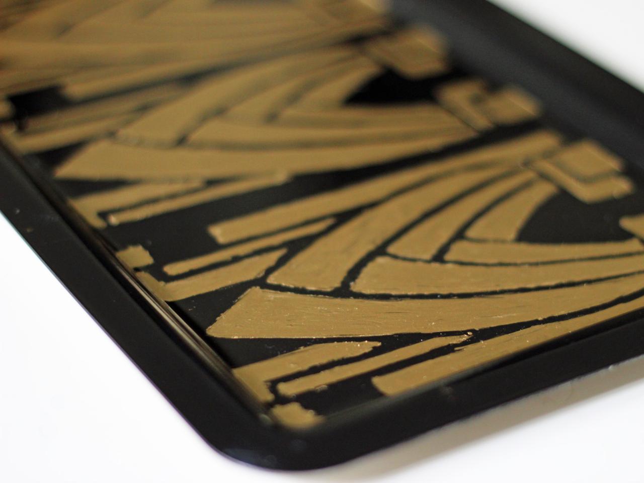 DIY Art Deco Vanity Tray HGTV