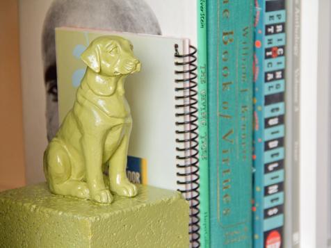 DIY Painted Animal Bookends