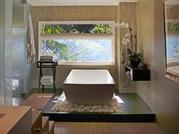 Contemporary Bathroom With Freestanding Tub Contemporary Bathroom With Freestanding Tub