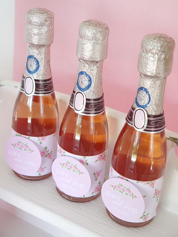 Printable Floral Labels for Champagne Bottles Printable Floral Labels for Champagne Bottles