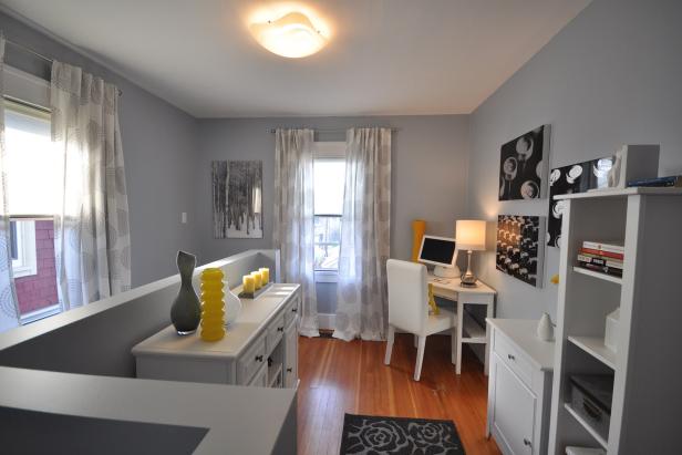 Contemporary, Neutral Home Office Nook Contemporary, Neutral Home Office Nook