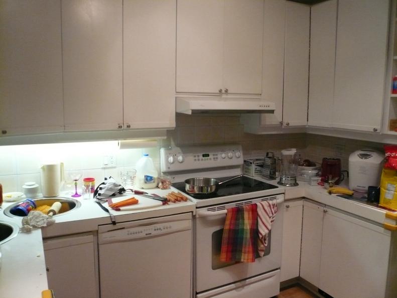 Before of Small White Kitchen