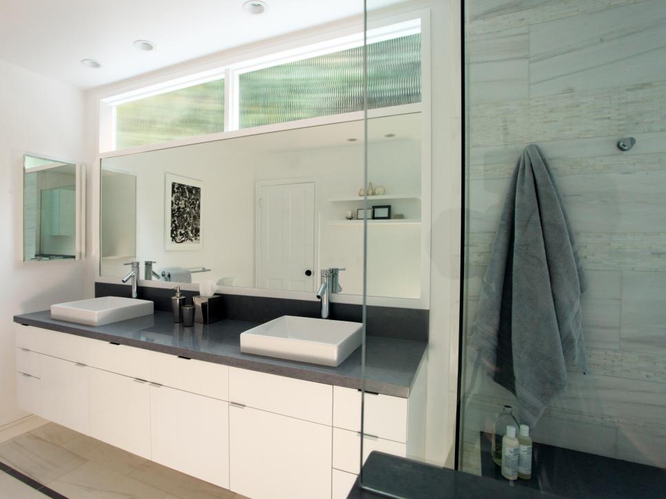 Double Vanity Bathroom With Natural Light