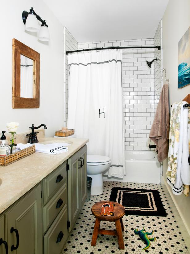 White Bathroom With Green Cabinet White Bathroom With Green Cabinet