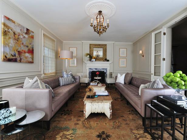 White Living Room With Purple Sofas White Living Room With Purple Sofas