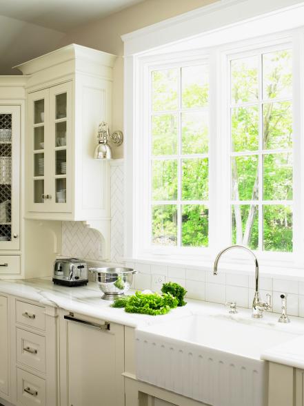 Cottage Kitchen Sink With Window