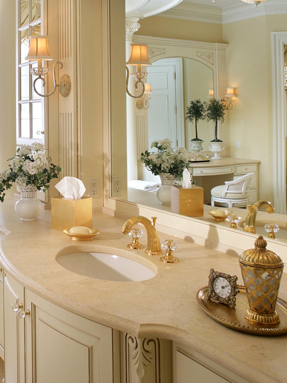 Master Bathroom With Romantic Style | Peter Salerno | HGTV