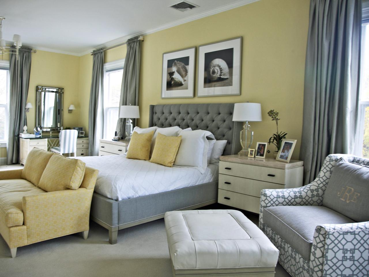 Bedroom Decorating Ideas Yellow And Gray