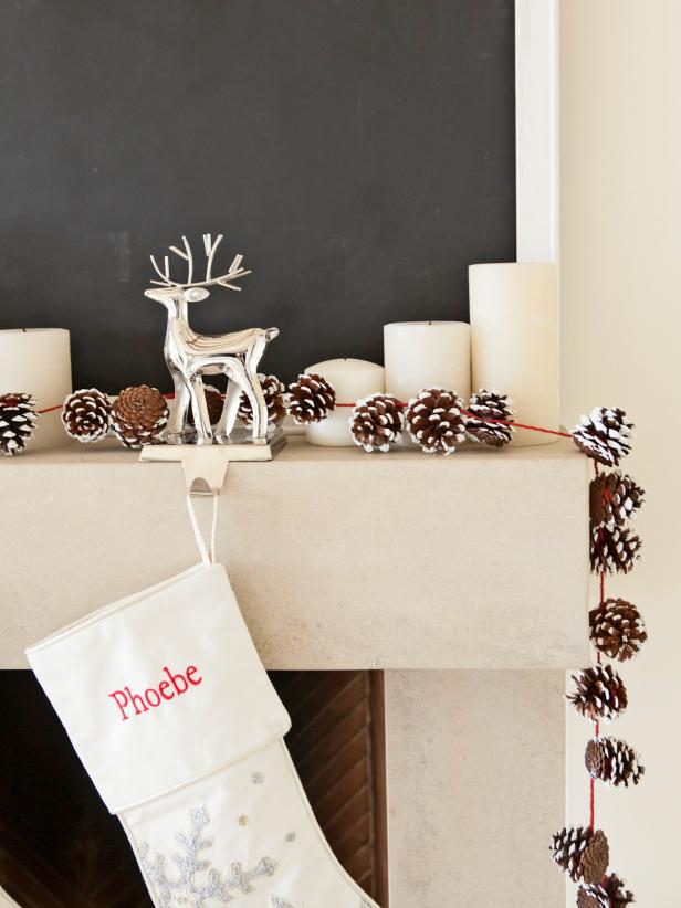 DIY Holiday Pinecone Garland DIY Holiday Pinecone Garland
