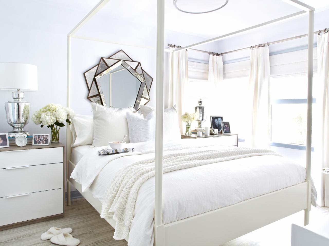 White-on-White Guest Bedroom Makeover | Bedrooms & Bedroom Decorating ...