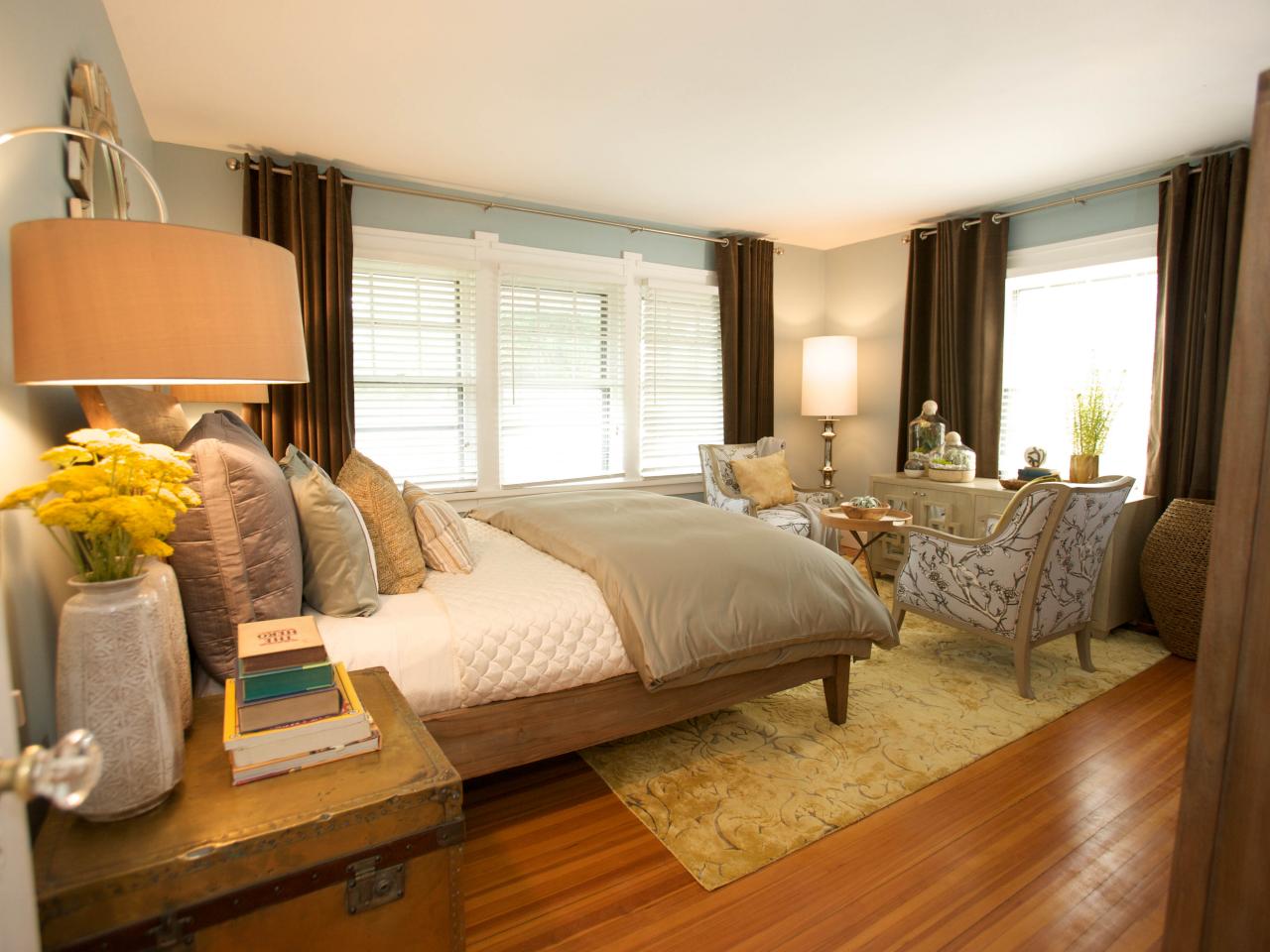 Contemporary Blue And Neutral Bedroom HGTV