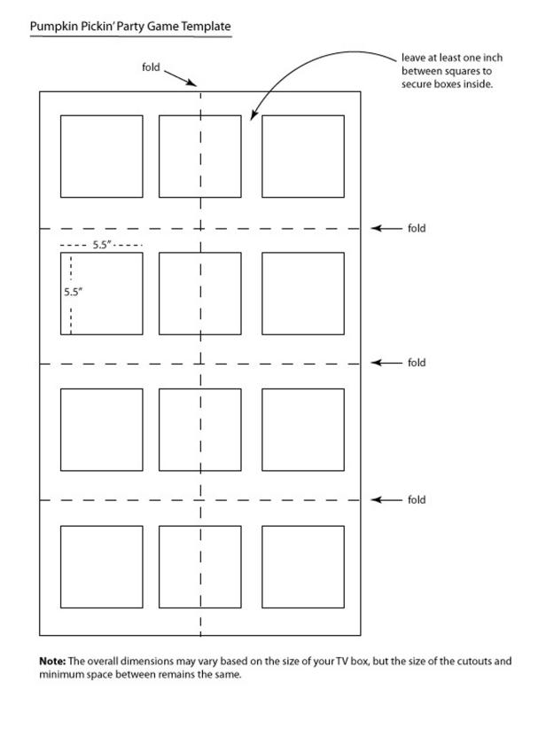 Kraft Paper Template for Halloween Pumpkin Pickin' Game Kraft Paper Template for Halloween Pumpkin Pickin' Game