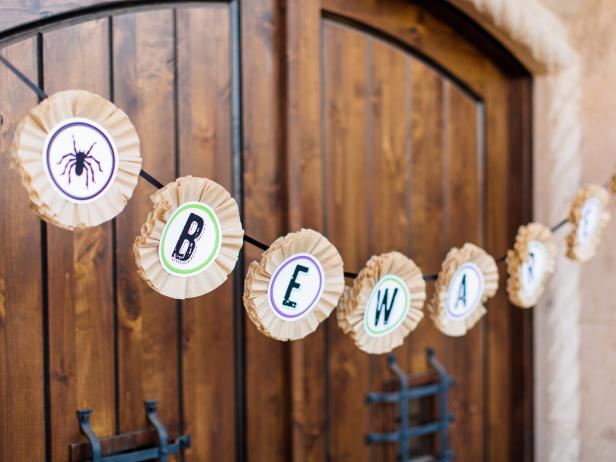 Display your completed banner indoors or in a covered outdoor area.