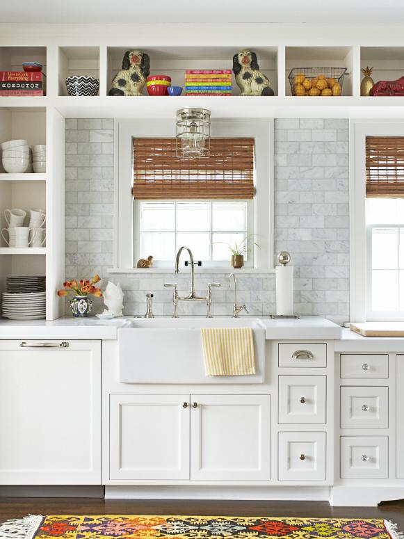 Cottage-Style Kitchen With Open Shelving Cottage-Style Kitchen With Open Shelving