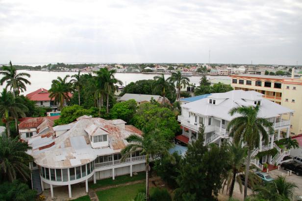 Belize City: A Port of Charm in the Caribbean Partial view of Belize City, Belize in the Caribbean.