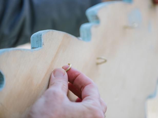 Attaching C-Hooks to a Piece of Plywood