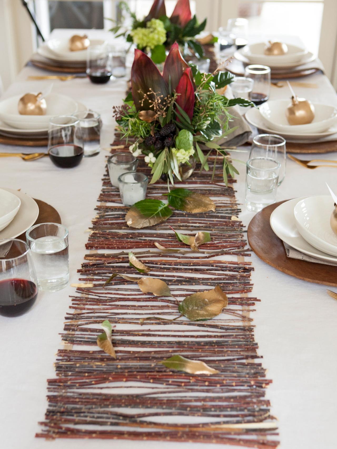 table an rustic your table to organic runners touch    thanksgiving runner bring table twig