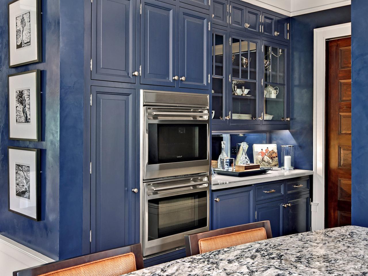 Blue Kitchen Cabinets Doors Quicuacom