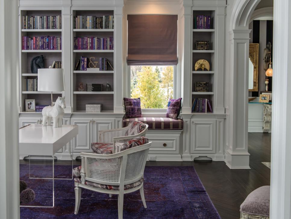 Transitional Purple and White Study 