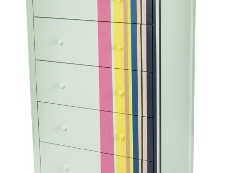 How-To: Multi-Striped Dresser