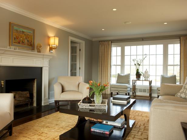 Transitional Living Room With Fireplace Transitional Living Room With Fireplace