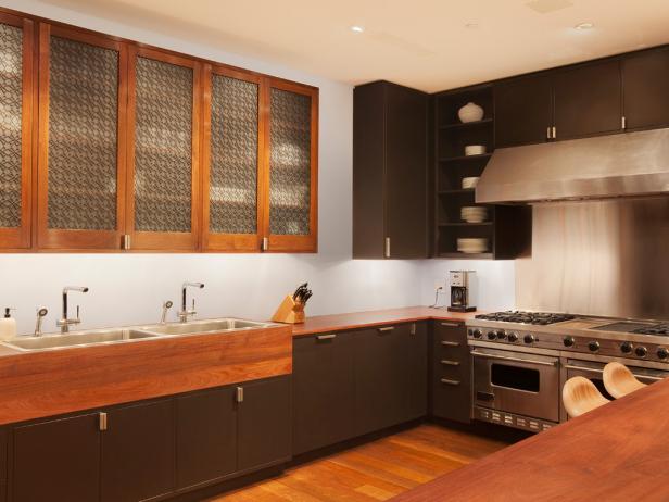 Contemporary Kitchen With Aluminum Cabinet Screens Contemporary Kitchen With Aluminum Cabinet Screens